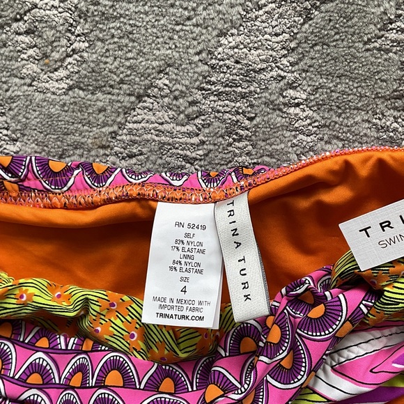 Trina Turk Vibrant Patterned Bikini Bottom - Picture 3 of 5